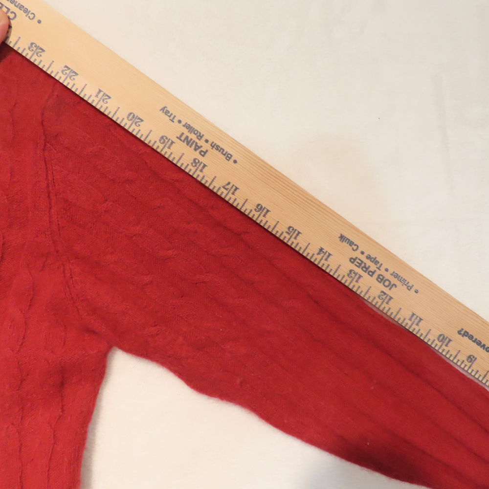Studio Y Angora Nylon Turtleneck Sweater Red Size S